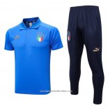 Conjunto Polo del Italia 2023/24 Azul