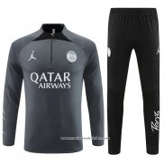 Sueter de Treinamento Paris Saint-Germain Jordan 2023/24 Crianca Cinza