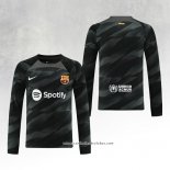 Camisola Barcelona Goleiro 23/24 Manga Comprida Preto