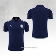 Camisola Polo del Manchester City 22/23 Azul Marino