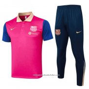 Conjunto Polo del Barcelona 24/25 Vermelho