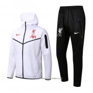 Fato de Treino Hoodie Liverpool 22/23 Branco