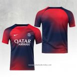 Camisola Pre Match del Paris Saint-Germain 2023 Azul y Vermelho