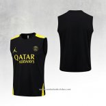 Camisola de Treinamento Paris Saint-Germain Jordan 23/24 Sin Mangas Preto