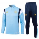 Sueter de Treinamento Manchester City 23/24 Azul Claro