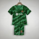 Camisola Barcelona Goleiro 23/24 Crianca Verde