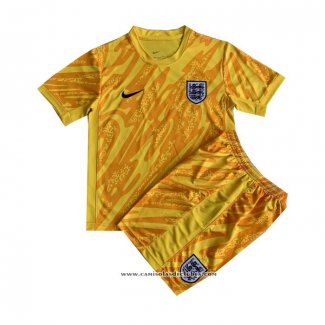 Camisola Inglaterra Goleiro 2024 Crianca Amarelo