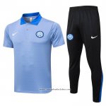 Conjunto Polo del Inter de Milao 24/25 Azul