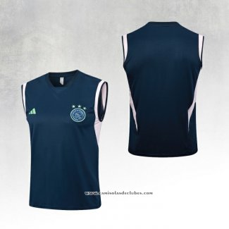 Camisola de Treinamento Ajax 23/24 Sin Mangas Azul