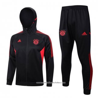 Fato de Treino Hoodie Bayern de Munique 23/24 Preto