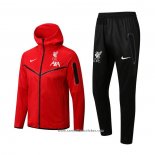 Fato de Treino Hoodie Liverpool 22/23 Vermelho