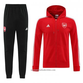 Fato de Treino Hoodie Arsenal 22/23 Vermelho