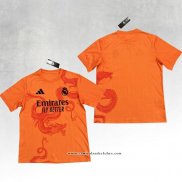 Camisola Real Madrid Dragon 24/25 Laranja Tailandia