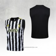 Camisola de Treinamento Juventus 23/24 Sin Mangas Preto y Branco