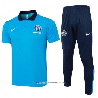 Conjunto Polo del Chelsea 24/25 Azul