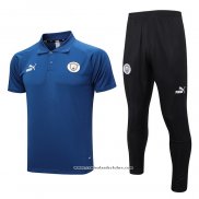 Conjunto Polo del Manchester City 23/24 Azul