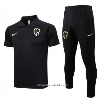 Conjunto Polo del Corinthians 23/24 Preto