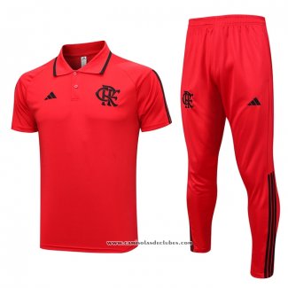 Conjunto Polo del Flamengo 23/24 Vermelho