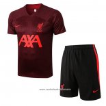 Fato de Treino Liverpool 2022-2023 Manga Curta Vermelho - Calcas Curta