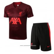 Fato de Treino Liverpool 2022-2023 Manga Curta Vermelho - Calcas Curta