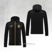 Jaqueta Hoodie Olympique Marsella 22/23 Preto