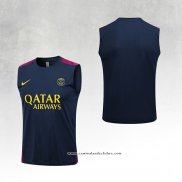 Camisola de Treinamento Paris Saint-Germain 23/24 Sin Mangas Azul