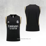 Camisola de Treinamento Real Madrid 23/24 Sin Mangas Preto