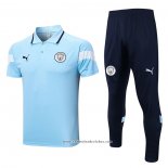 Conjunto Polo del Manchester City 22/23 Azul