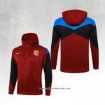 Jaqueta Hoodie Barcelona 24/25 Vermelho