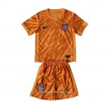 Camisola Estados Unidos Goleiro 2024 Crianca Laranja