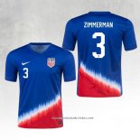 Camisola 2º Estados Unidos Jogador Zimmerman 2024