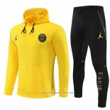 Fato de Treino Hoodie Paris Saint-Germain Jordan 2023 Crianca Amarelo