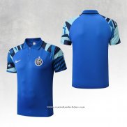 Camisola Polo del Inter de Milao 22/23 Azul