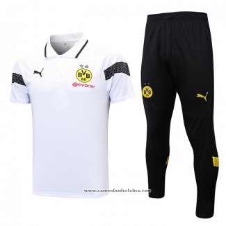 Conjunto Polo del Dortmund 23/24 Branco