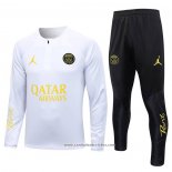 Sueter de Treinamento Paris Saint-Germain Jordan 23/24 Branco