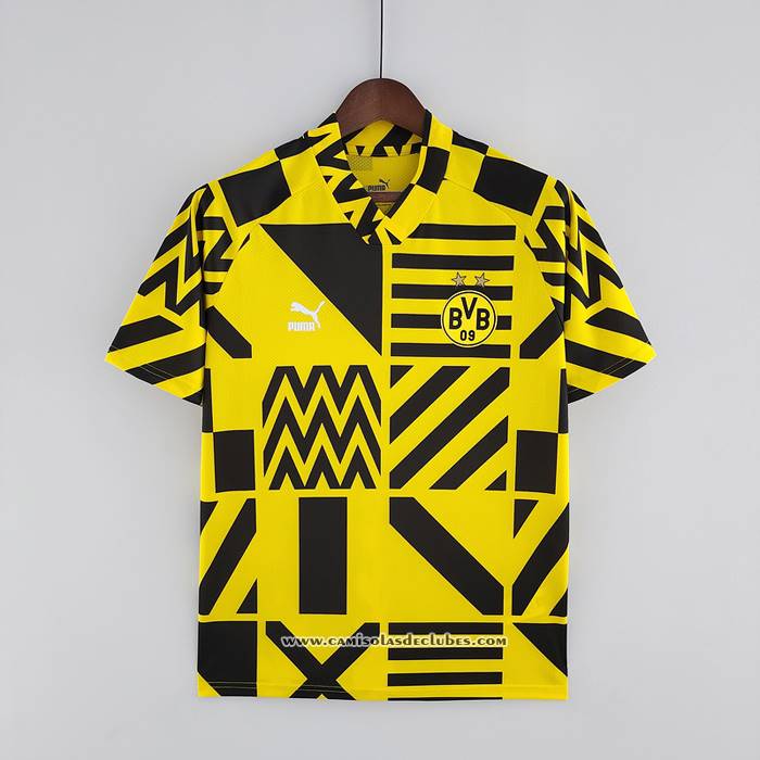 Camisola
 Pre Match
 del Dortmund
 2022 Amarelo
 y Preto
