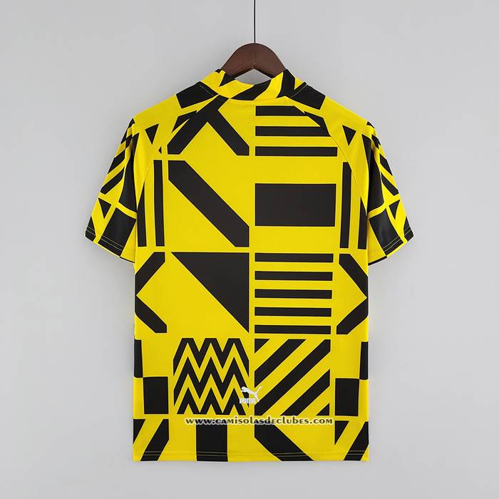 Camisola
 Pre Match
 del Dortmund
 2022 Amarelo
 y Preto
