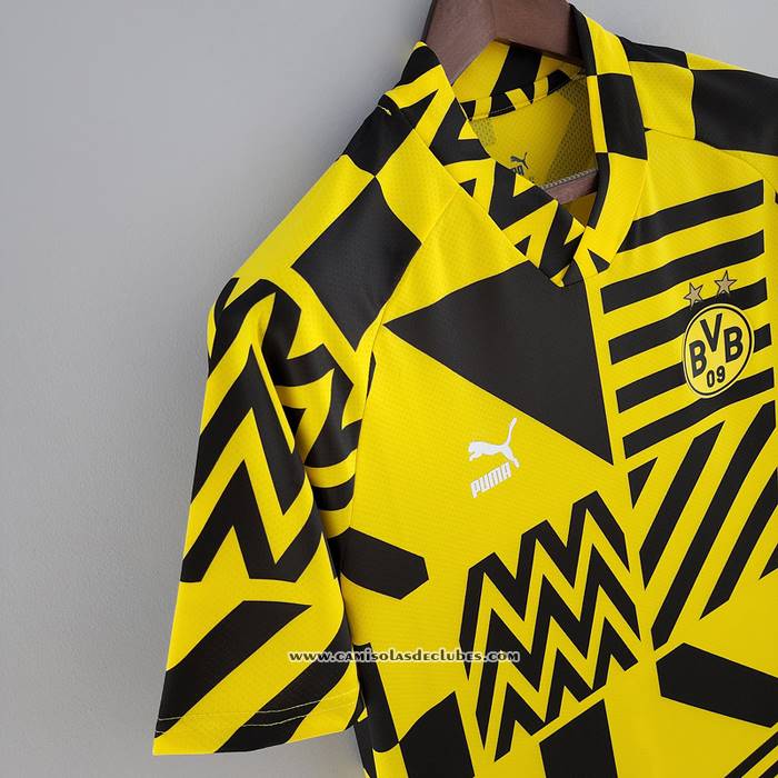 Camisola
 Pre Match
 del Dortmund
 2022 Amarelo
 y Preto
