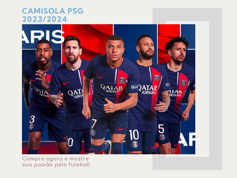 Camisolas Paris Saint-Germain 2023 2024